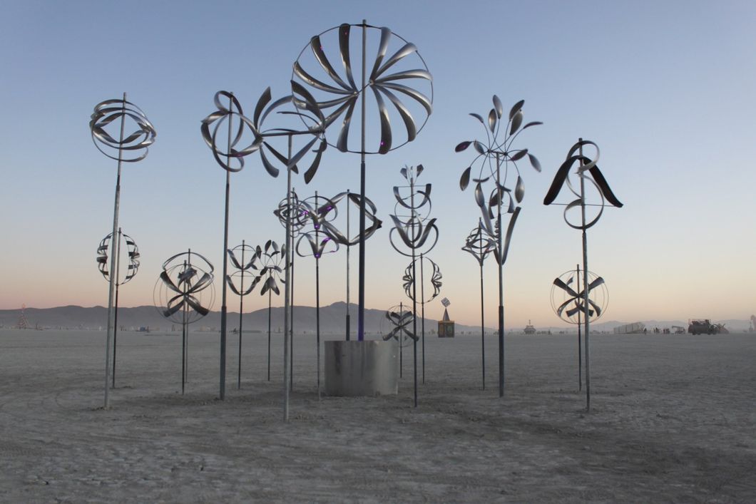 Desert Palm Wind Sculpture my Lyman Witaker