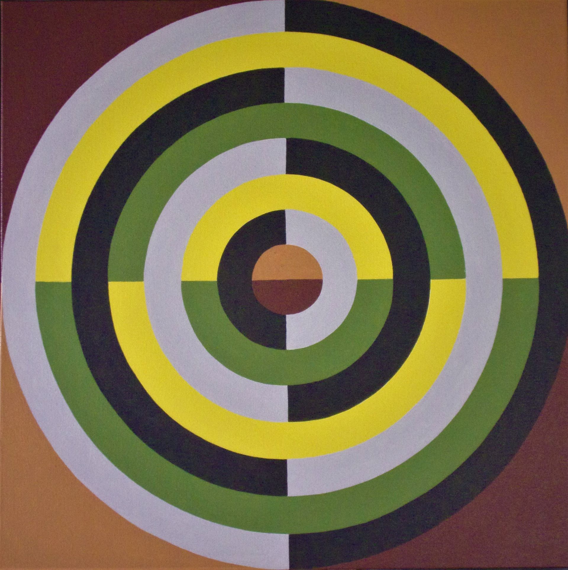 Joe Frustaci geometric acrylic paintings