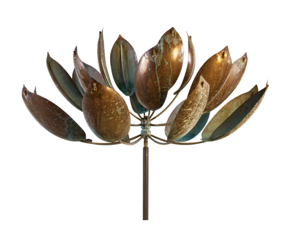 kinetic garden art-lotus-lyman whitaker-close up