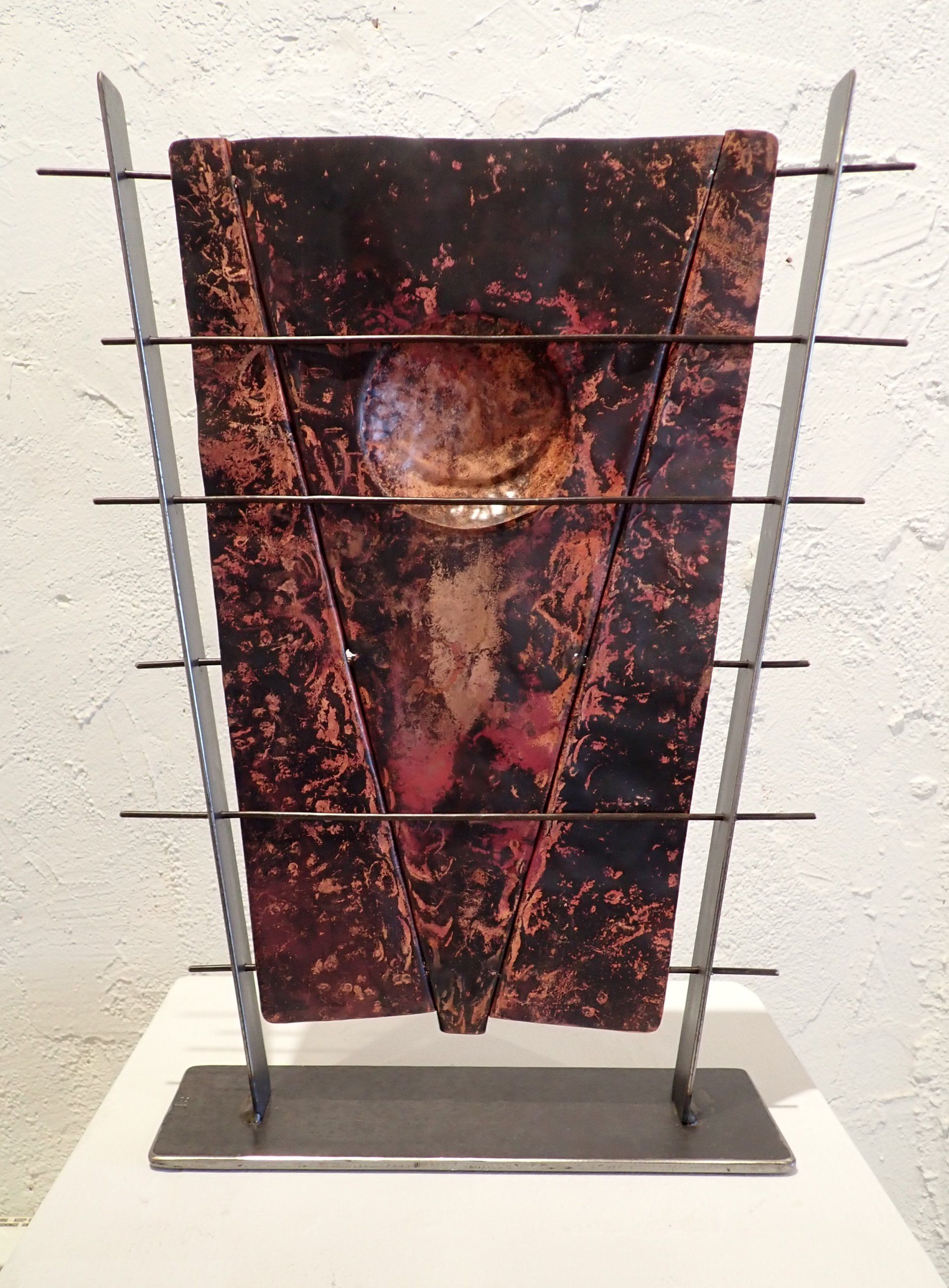 metal and copper sculpture by steve ebben