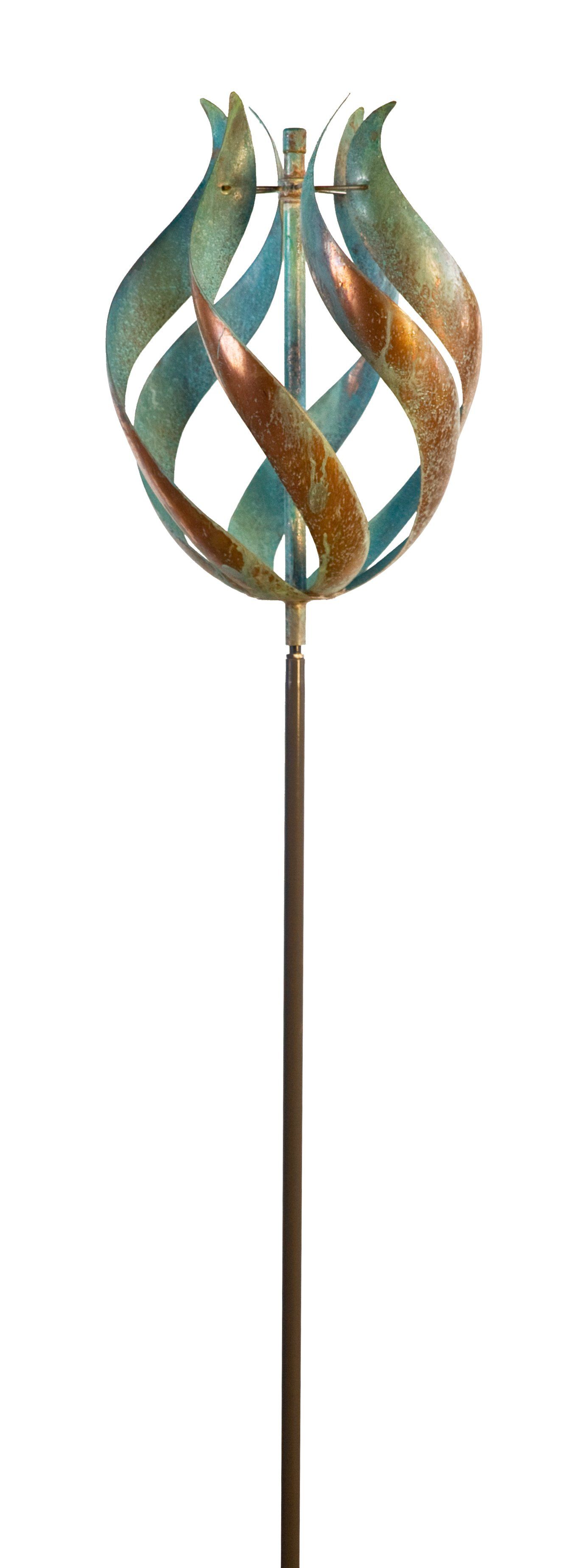 copper wind sculpture-tulip-lyman whitaker