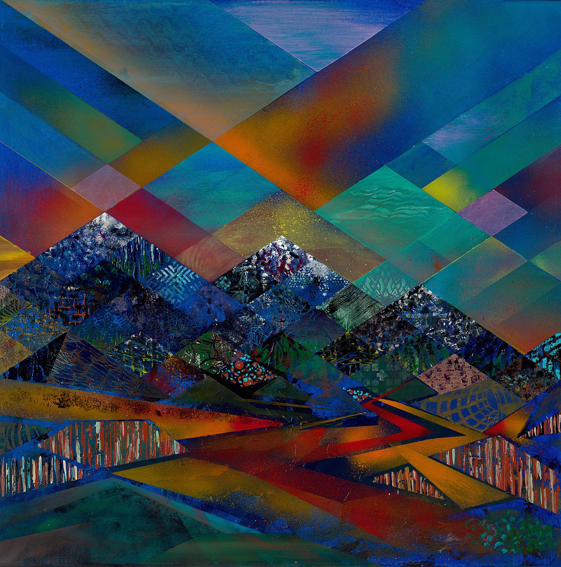Miller Herritage  Mixed media landscapes