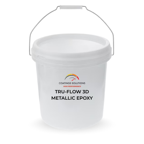 White bucket of Tru-Flow 3D Metallic Epoxy with handle.