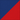 Diagonal blue and red geometric split with a red triangle on the right and bottom edges