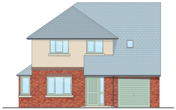 Artist’s impression of Hay, a 3-bed detached property in Y Maes, Beulah.