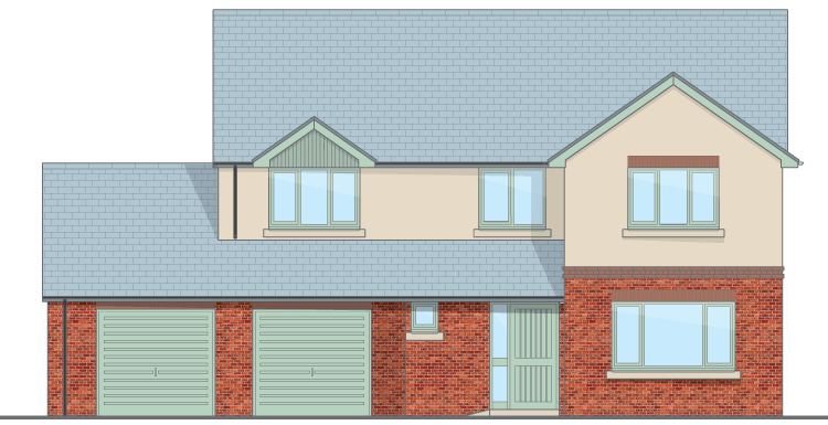 Artist’s impression of Powis, a 4-bed detached property in Y Maes, Beulah.