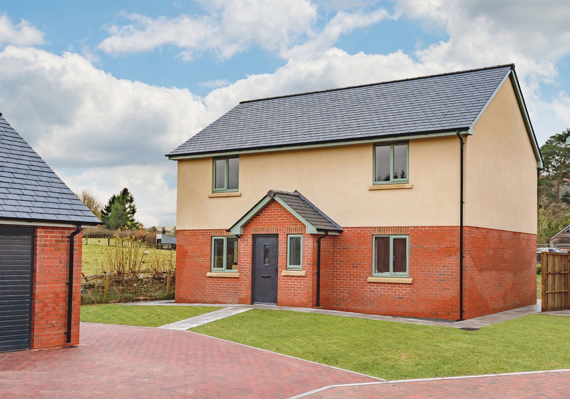 External view of Tretower (plot 1), a 4-bed detached property at Y Maes, Beulah.