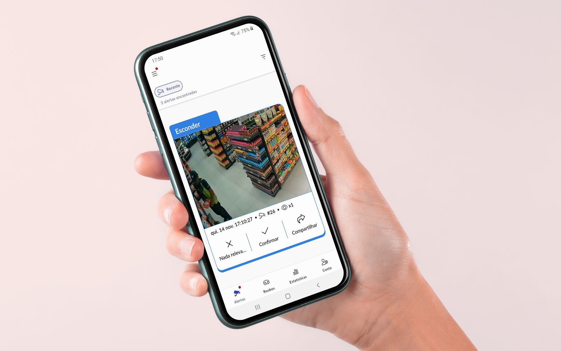 Alerta de furto em tempo real