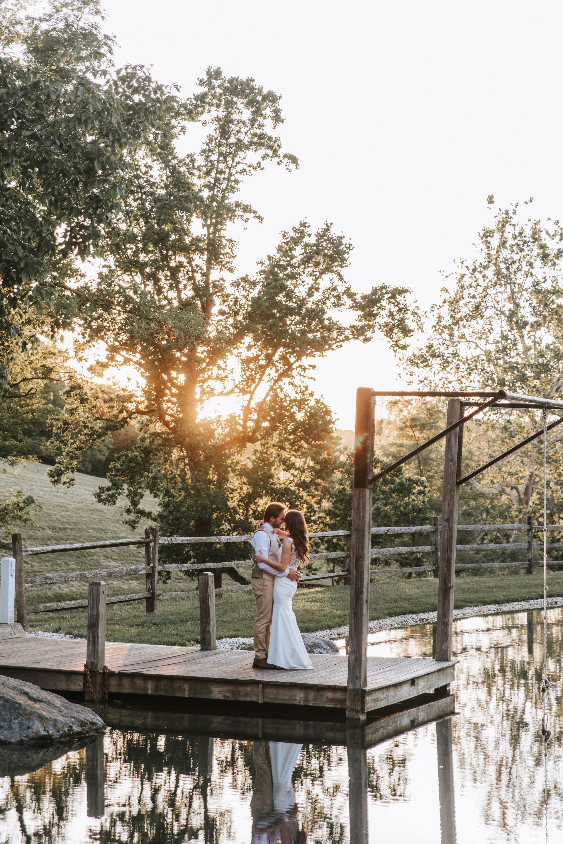 smoker farm wedding couples