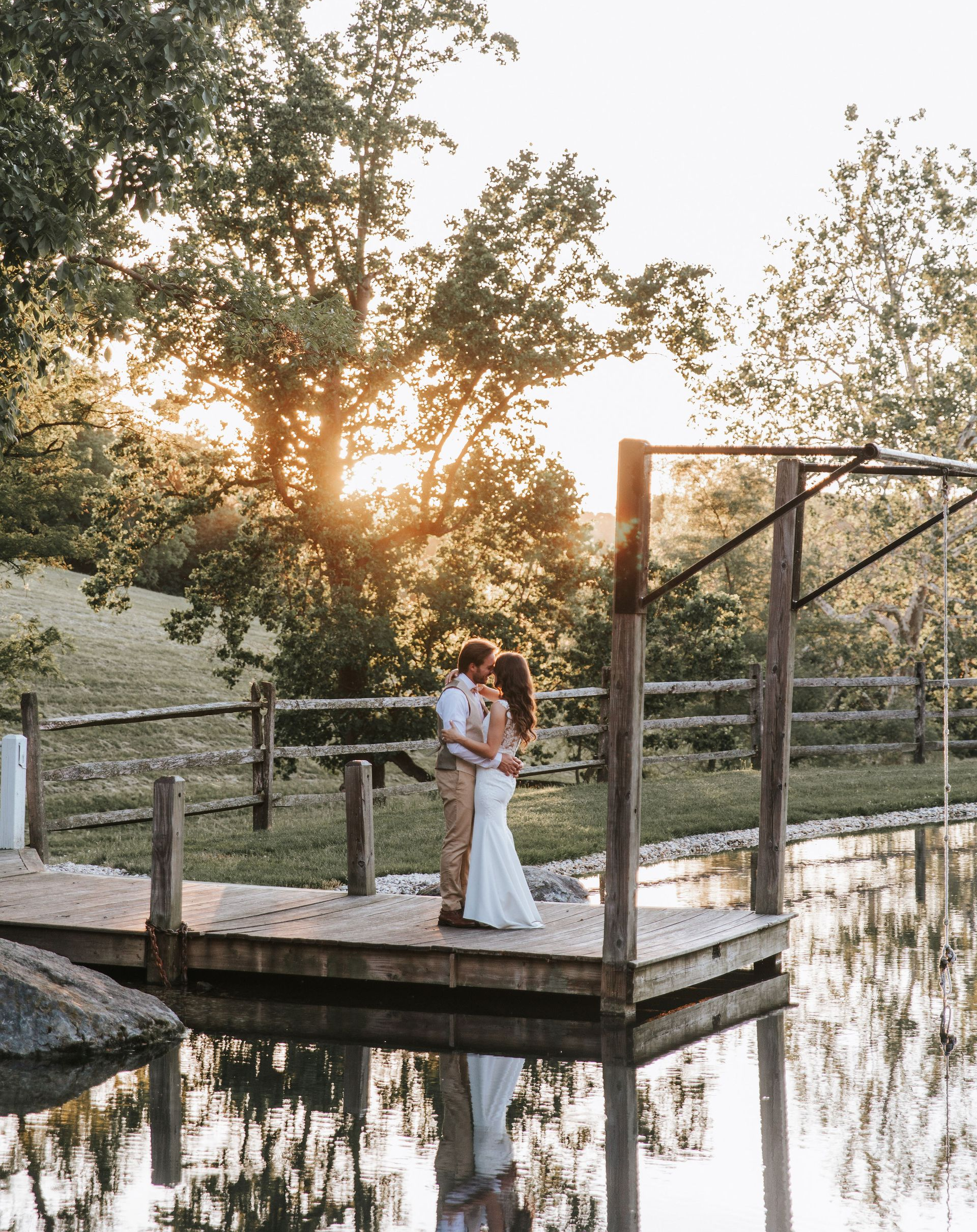 smoker farm wedding couples