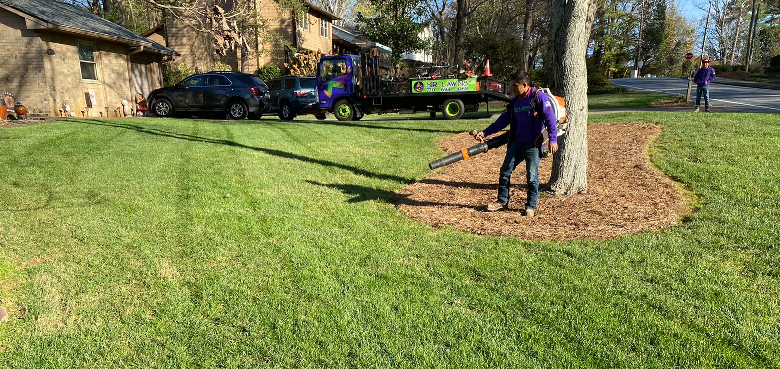 Seasonal Yard Clean Up done by Mr. Lawns