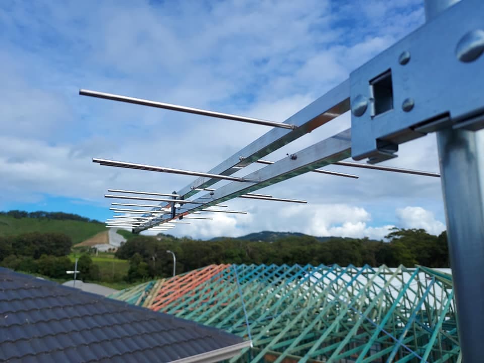 TV Antenna Installed on Roof — Coffs Coast Antenna Services in Eungai Creek, NSW