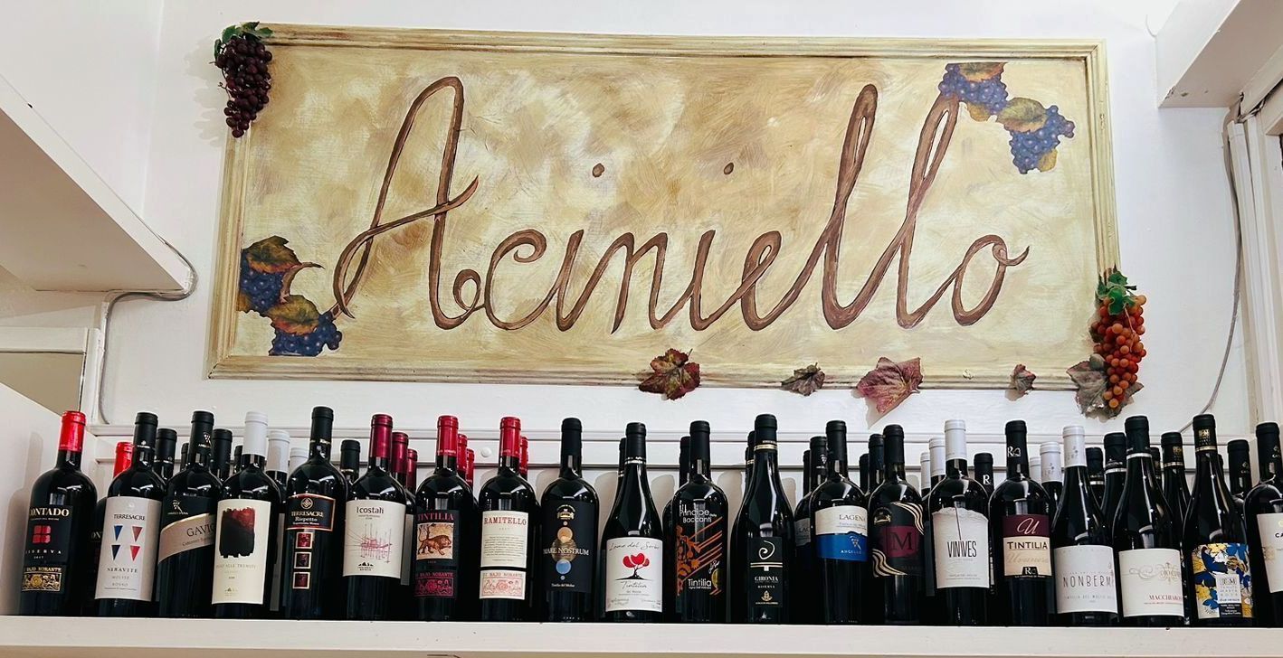 bottiglie di vino del ristorante