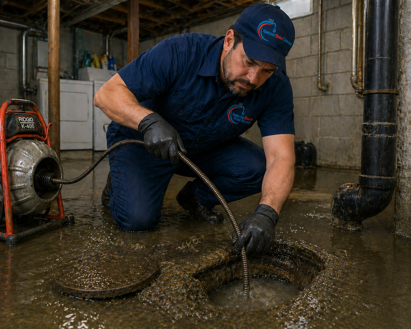 basement sewer backed up