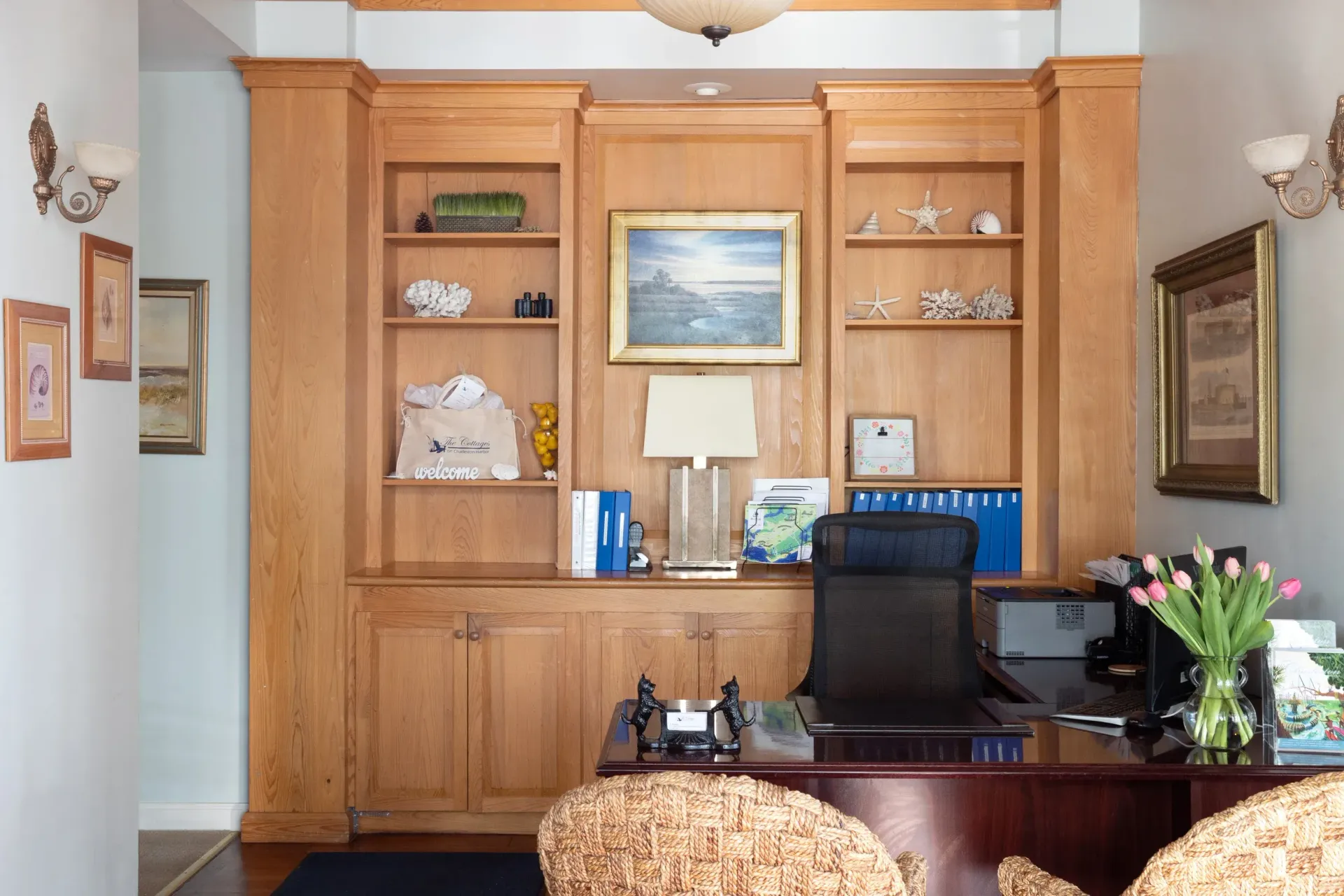 Front desk of The Cottages on Charleston Harbor