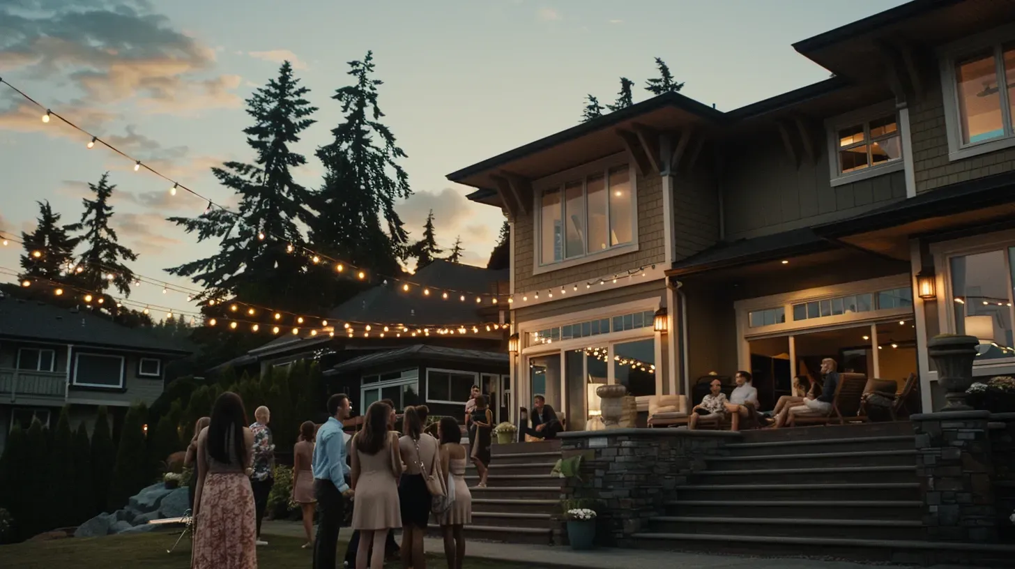 A close-up of a perfectly executed installation, showcasing the quality of our landscape lighting services Coquitlam BC. Our outdoor lighting services focus on details in every Burke Mountain project. Keywords: quality installation, professional service, garden lighting.