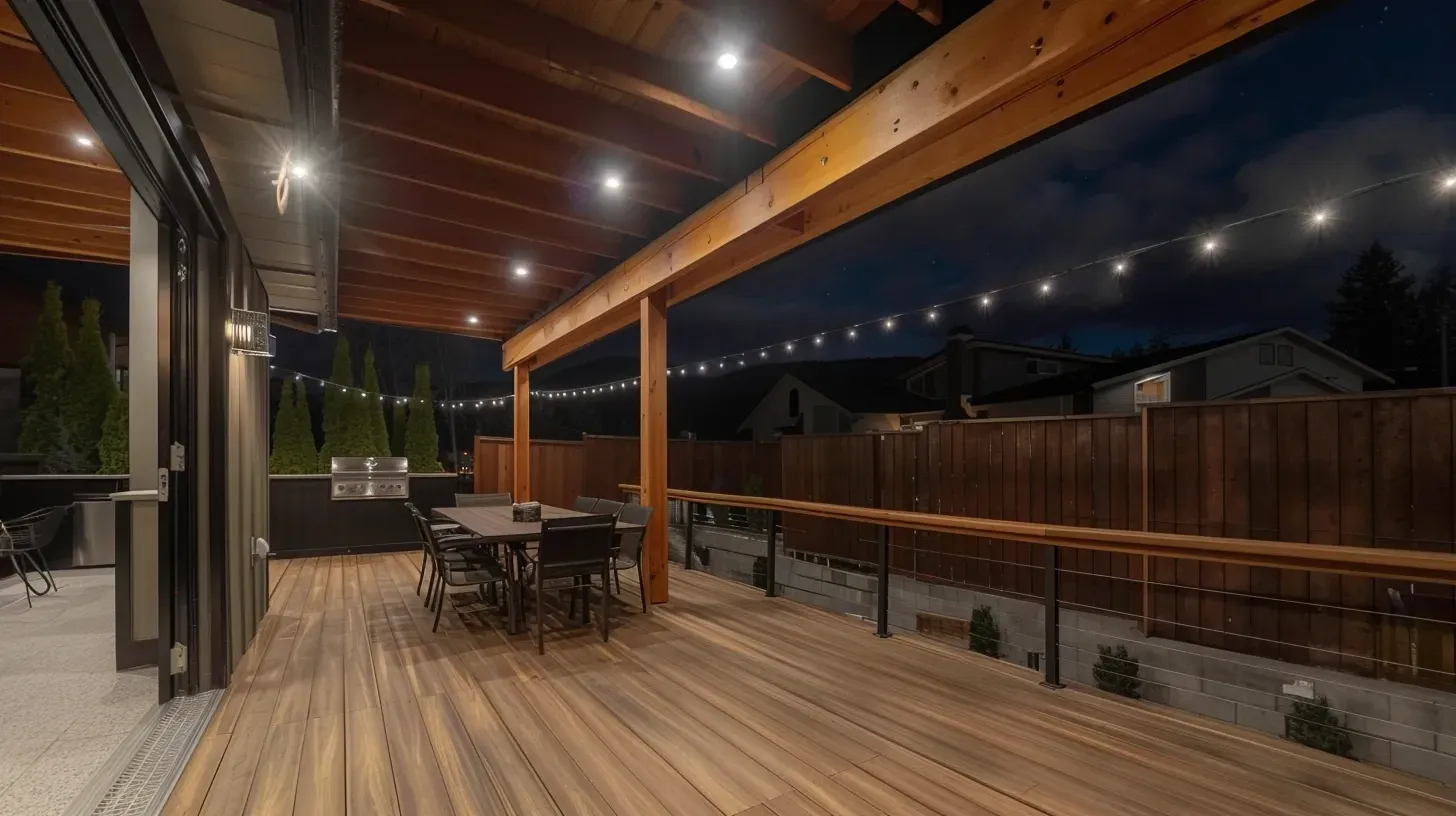 Safety is key for every bistro lighting in Coquitlam BC installation. Our professionals in Ranch Park ensure proper tension and secure anchor points. Keywords: safety first, secure installation, professional techniques.