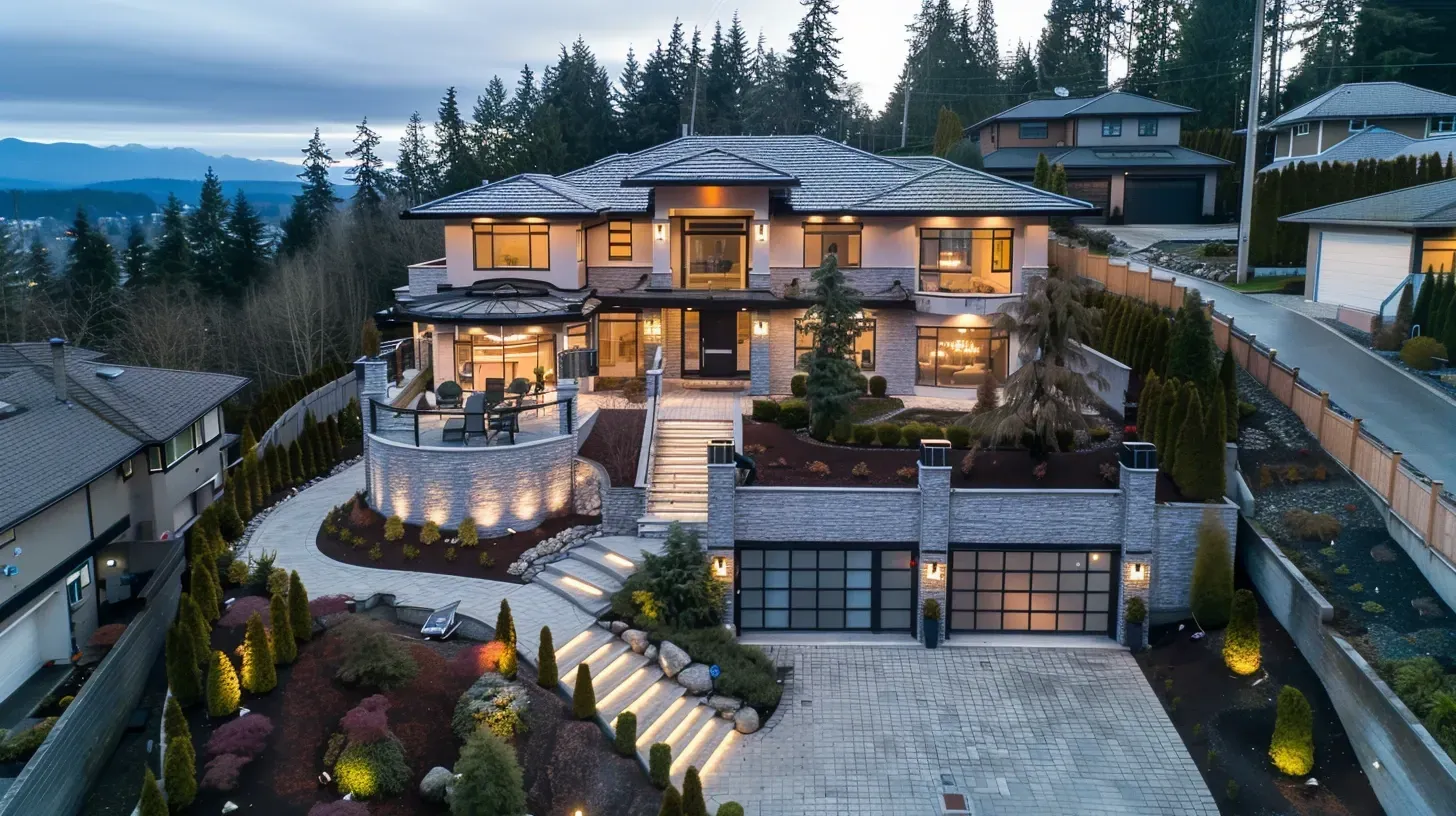 Our team designing a custom plan for architectural lighting in Coquitlam BC. A detailed lighting plot is crucial for a successful exterior lighting project on Burke Mountain. Keywords: lighting design, blueprint, professional planning.
