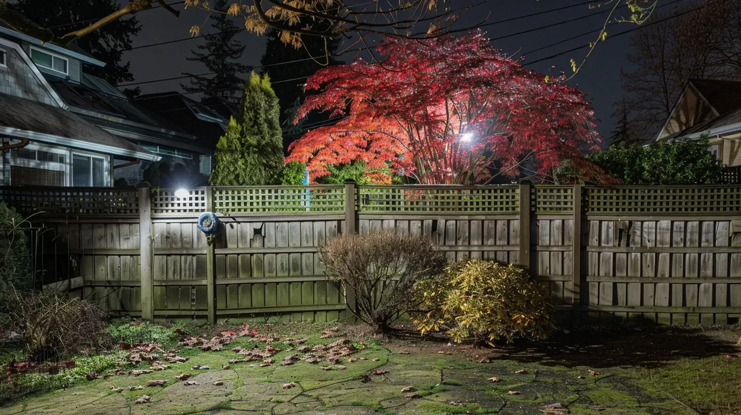 This entire beer garden in Coquitlam is defined by our bistro lighting installation. We create inviting spaces for businesses. Keywords: beer garden, commercial design, business atmosphere.