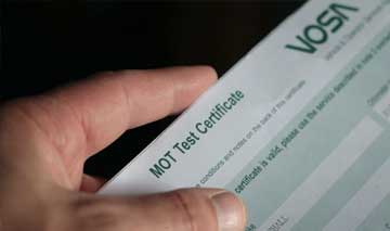 MOT test certificate