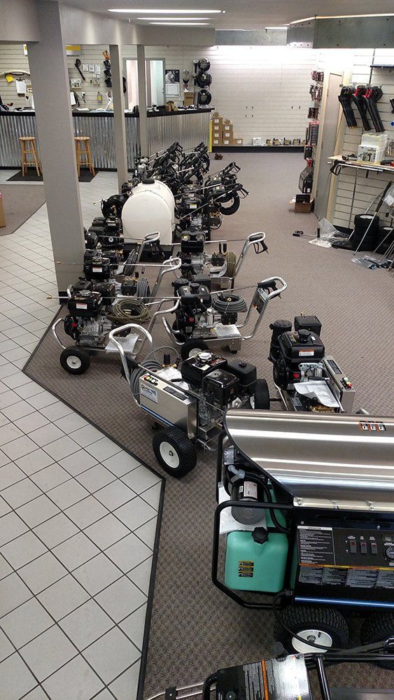 Pressure Washer At The Shop — Albany, OR — Sure-Clean NW Pressure Washer At The Shop — Albany, OR — Sure-Clean NW