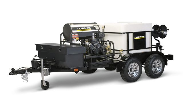 Pressure Washer On A Small Trailer — Albany, OR — Sure-Clean NW