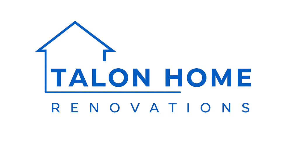 Blue Talon Home Renovations logo with a house roof icon above the company name