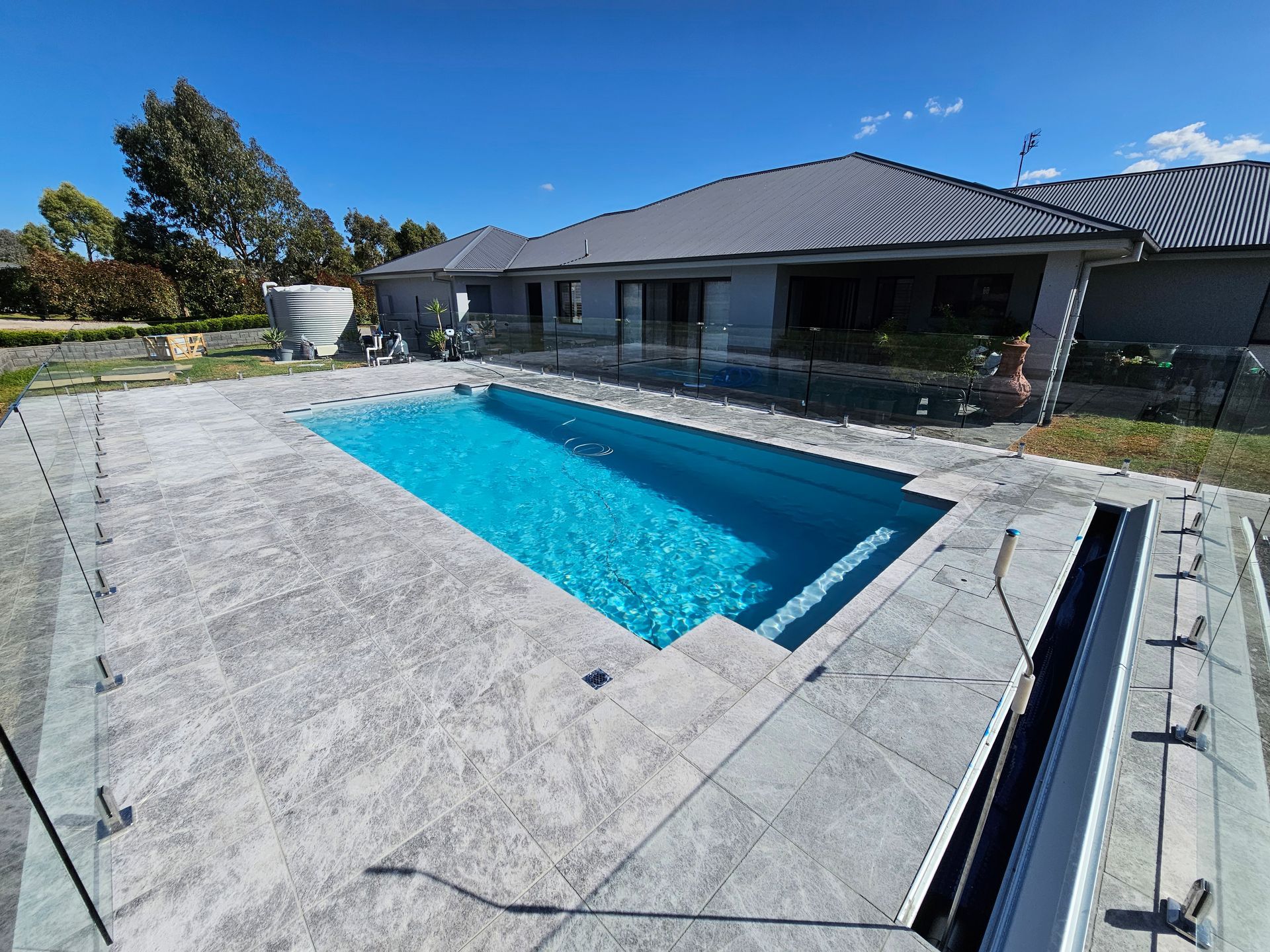 Pool With Jacuzzi — Pool Builder in Moore Creek, NSW