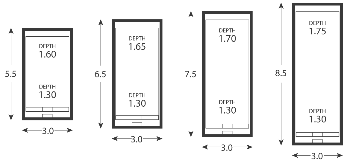 Avanti Pool Sizes — Pool Builder in Moore Creek, NSW