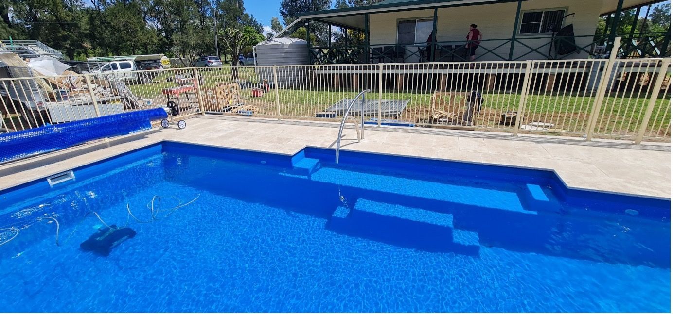 Stainless Steel Pool Handrail — Pool Builder in Moore Creek, NSW