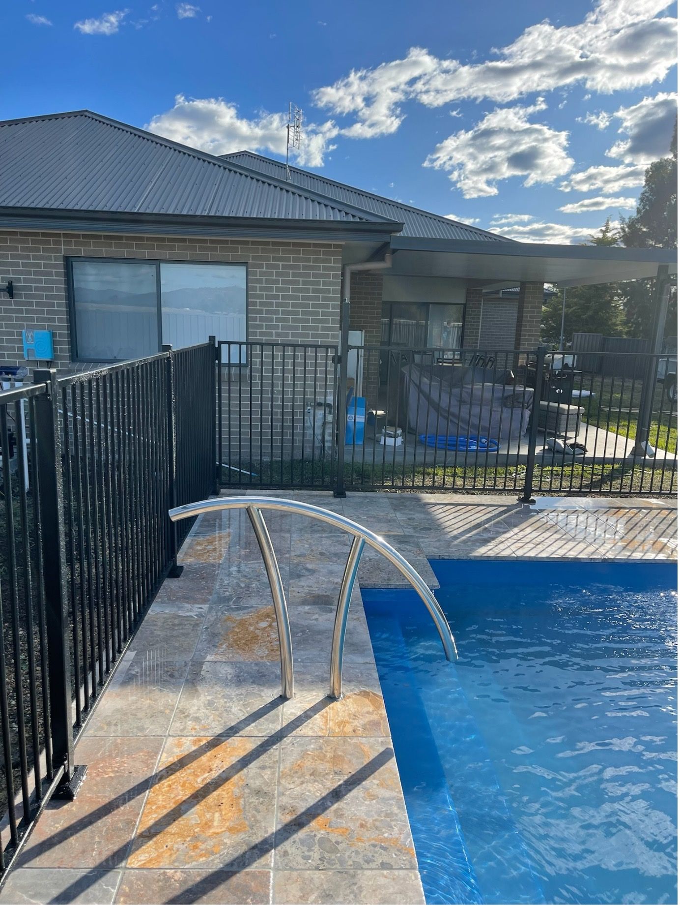 Stainless Steel Pool Handrail — Pool Builder in Moore Creek, NSW