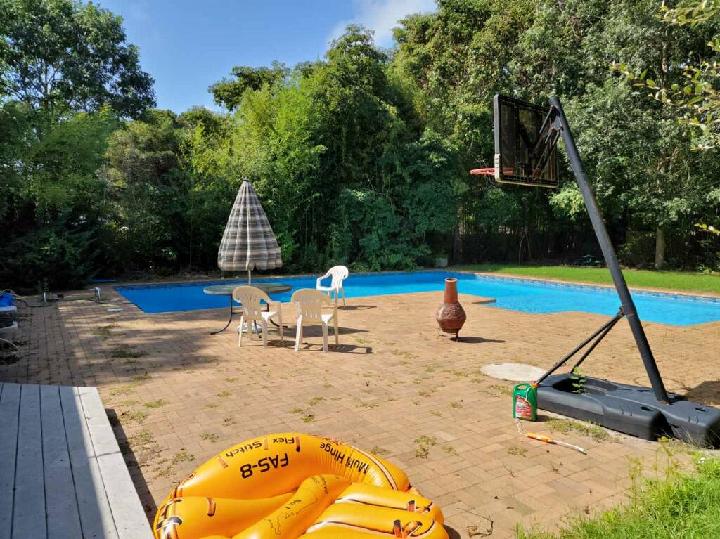 Pool Area — Long Island, NY — Bamboo Removal and Landscaping Design in Long Island by Jose Benitez