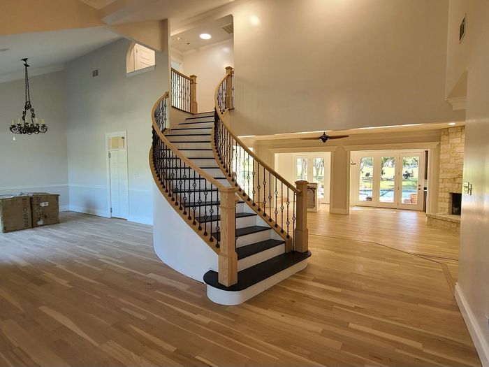 Wooden Floor And Stair — San Antonio, TX — Onyx Design Build Consult
