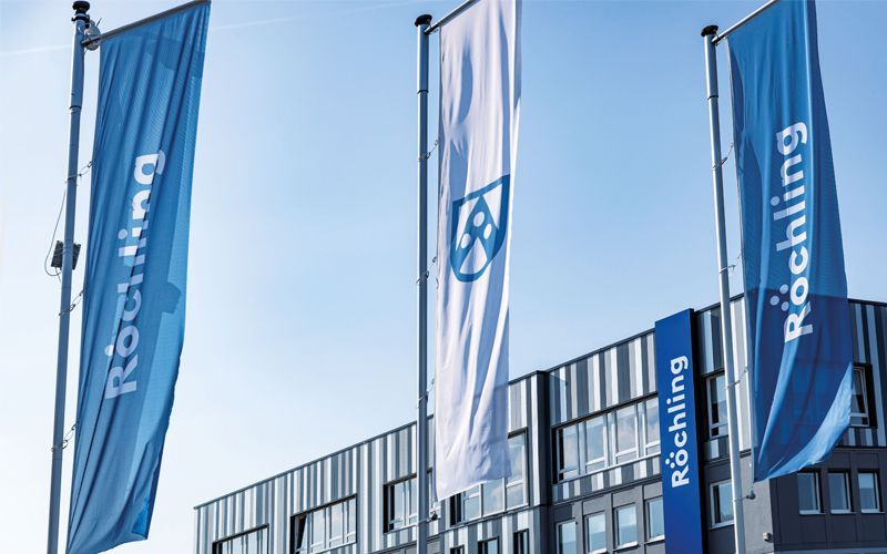 Firmengebäude der Firma Roechling Industrial Oepping GmbH & Co. KG