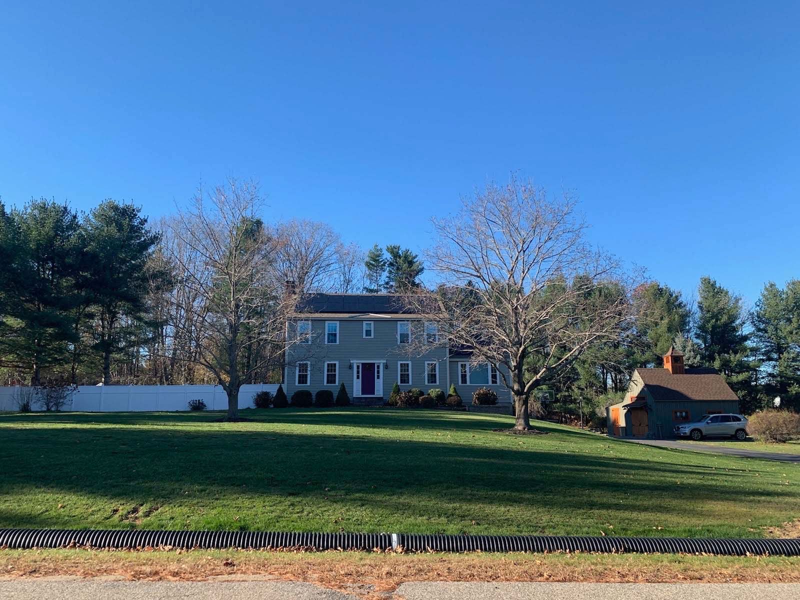 Front View Of House With Solar Panel — Danville, NH — Danville Solar Co