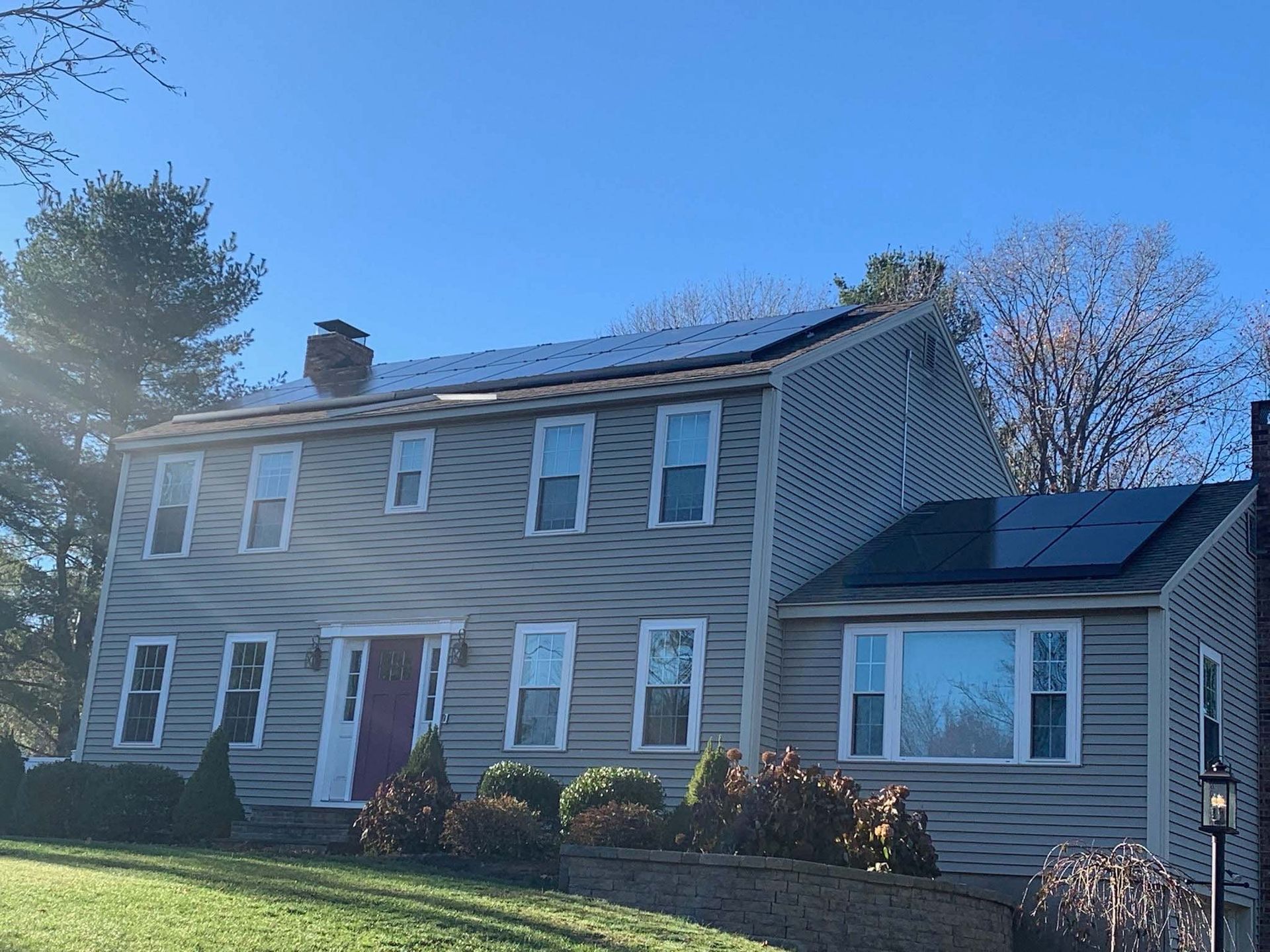 Gray House With Solar Panel — Danville, NH — Danville Solar Co
