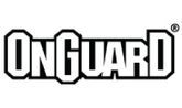 Logo ONGUARD en lettres majuscules blanches avec un contour noir.