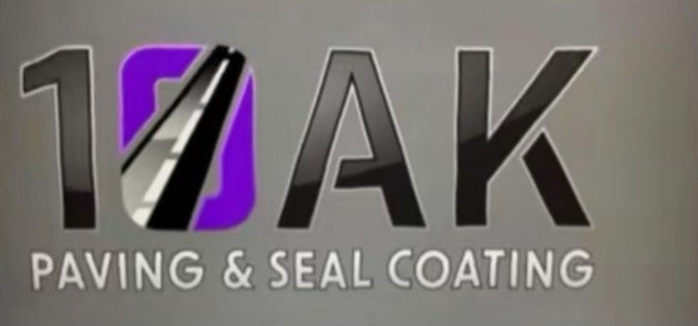 A logo for 10ak paving and seal coating