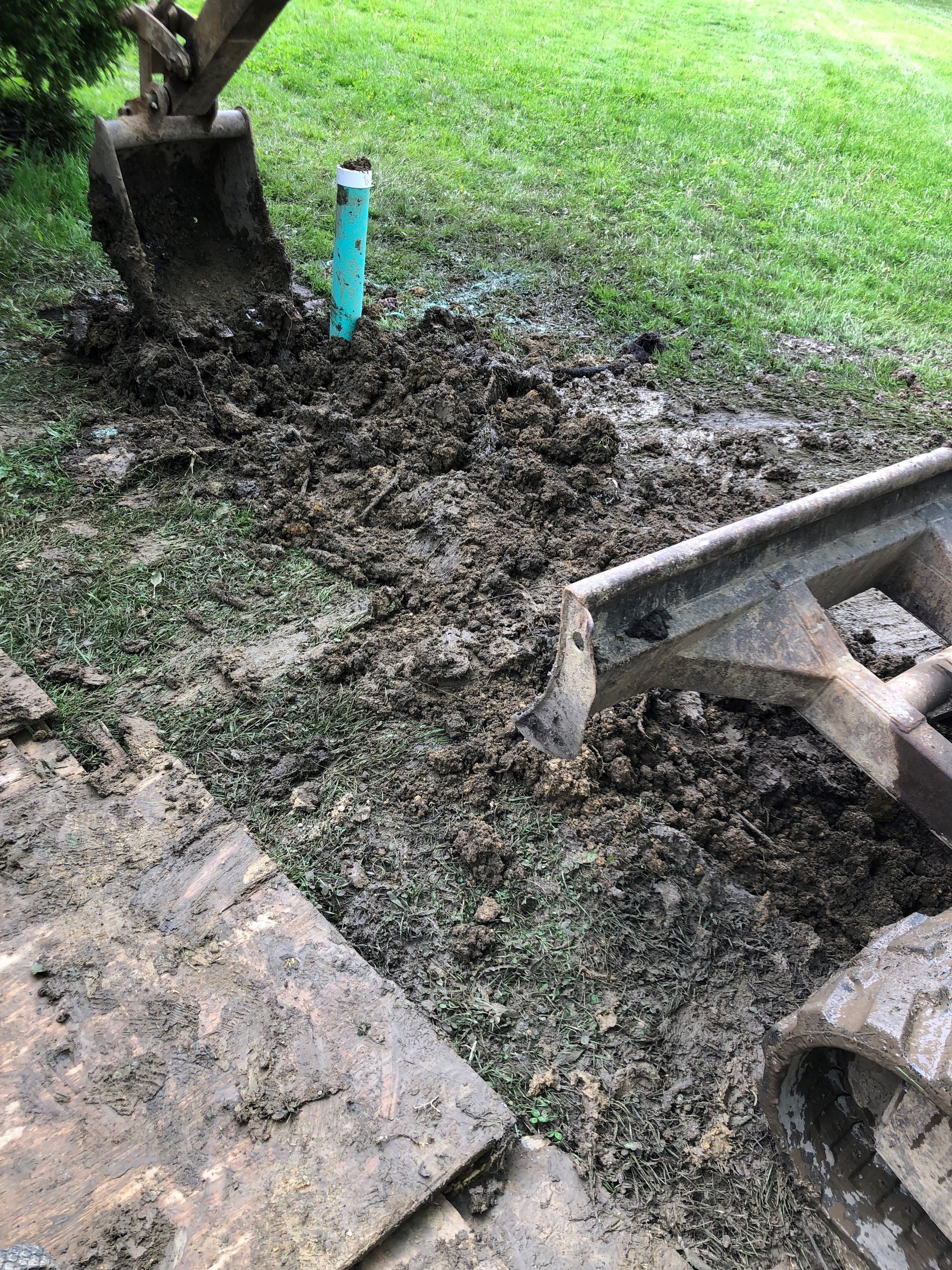 Digging The Ground — Medina, OH — Do It All Plumbing Inc.