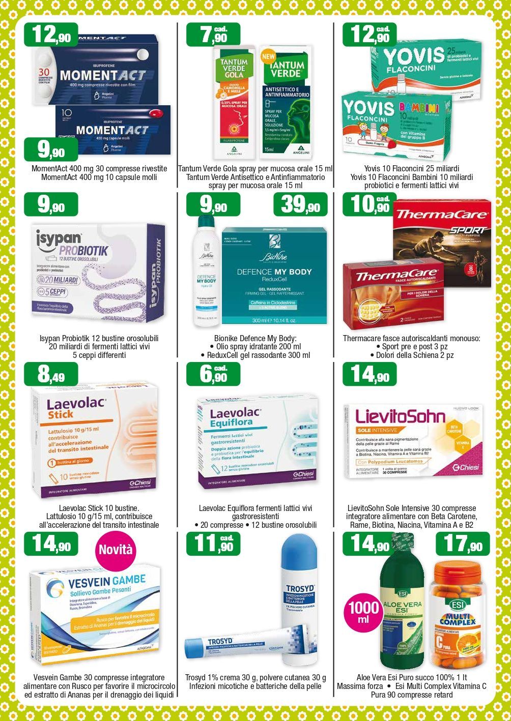 Volantino offerte Farmccia Santa Croce Napoli