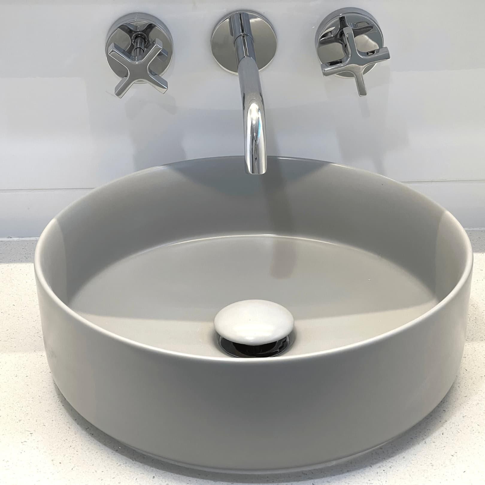 Bathroom Sink With Three Chrome Faucets — Nyblad Construction in Caloundra West, QLD