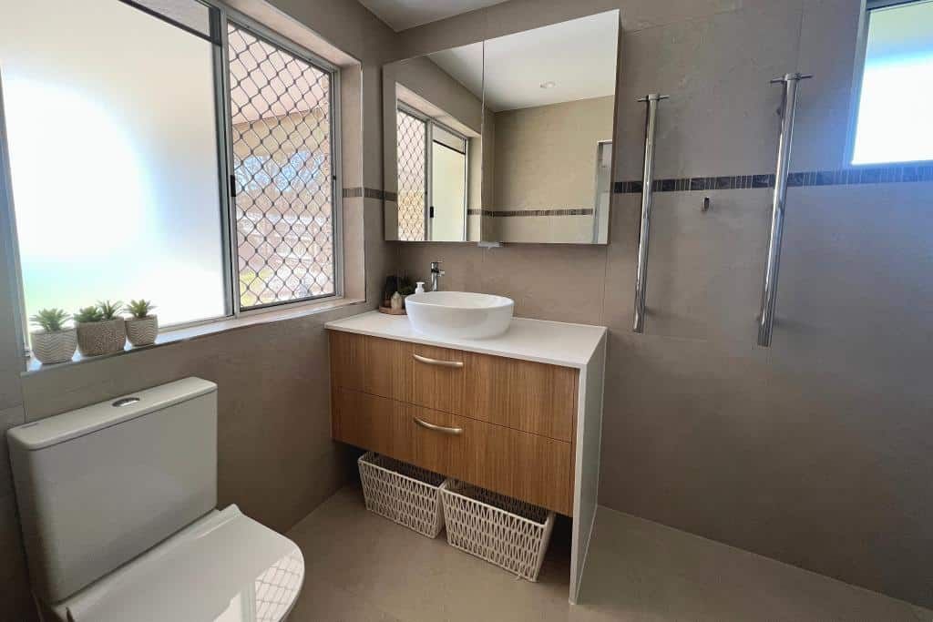 Bathroom With a Toilet — Nyblad Construction in Caloundra West, QLD