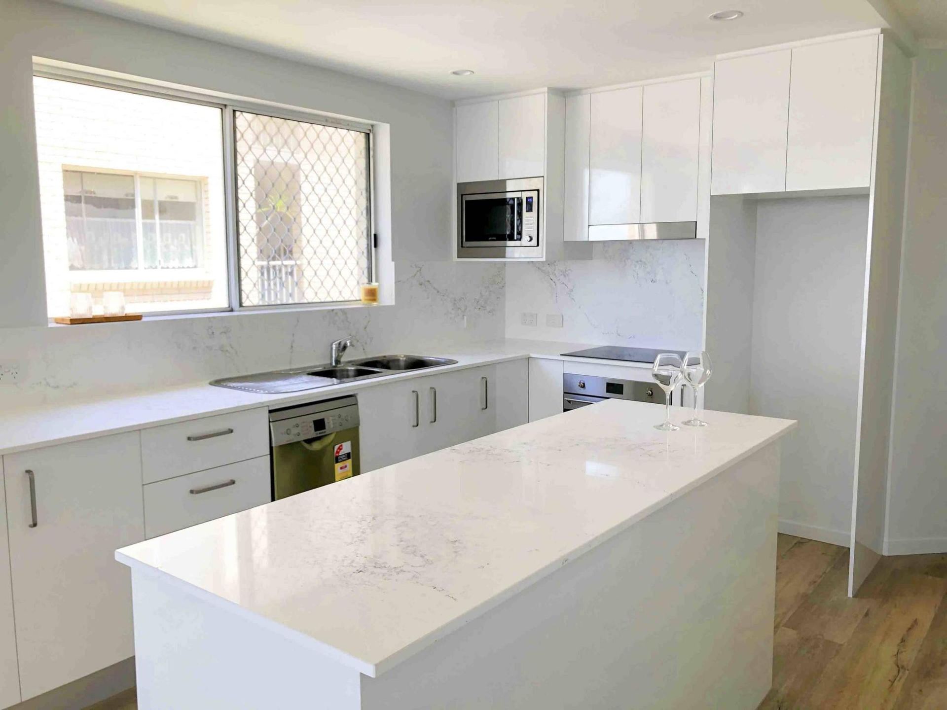 Large Island in the Middle of the Kitchen — Nyblad Construction in Caloundra West, QLD