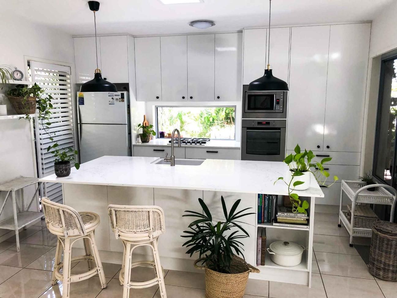 Kitchen With White Cabinets — Nyblad Construction in Caloundra West, QLD