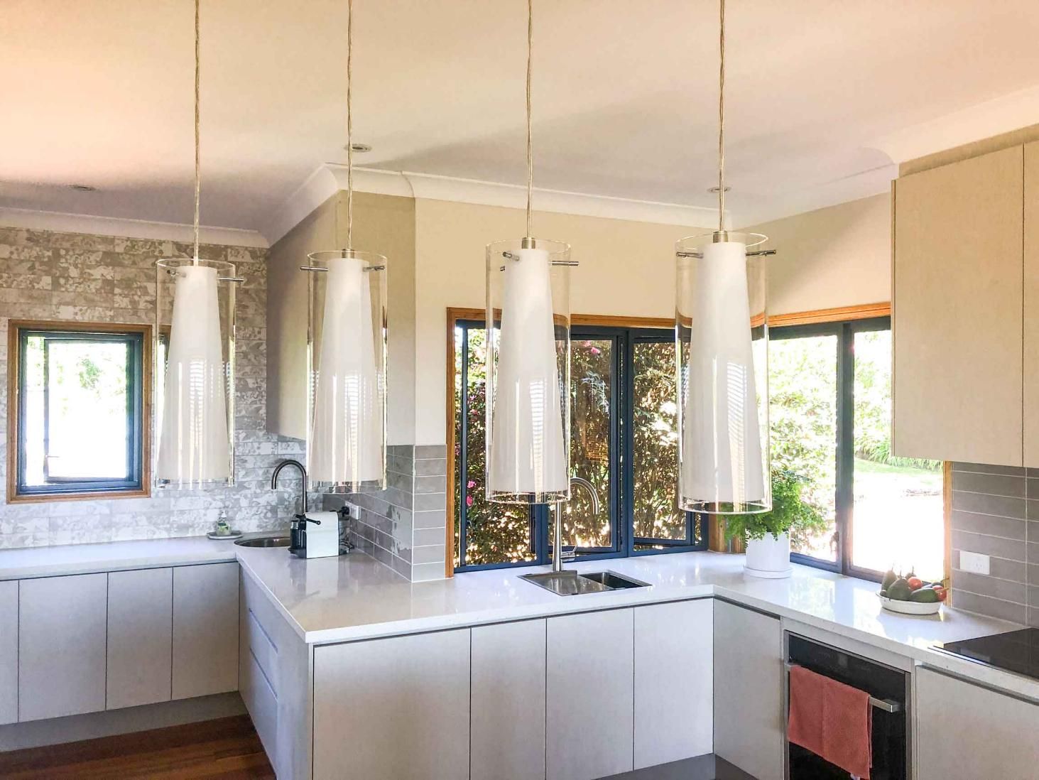 Kitchen With White Cabinets — Nyblad Construction in Caloundra West, QLD