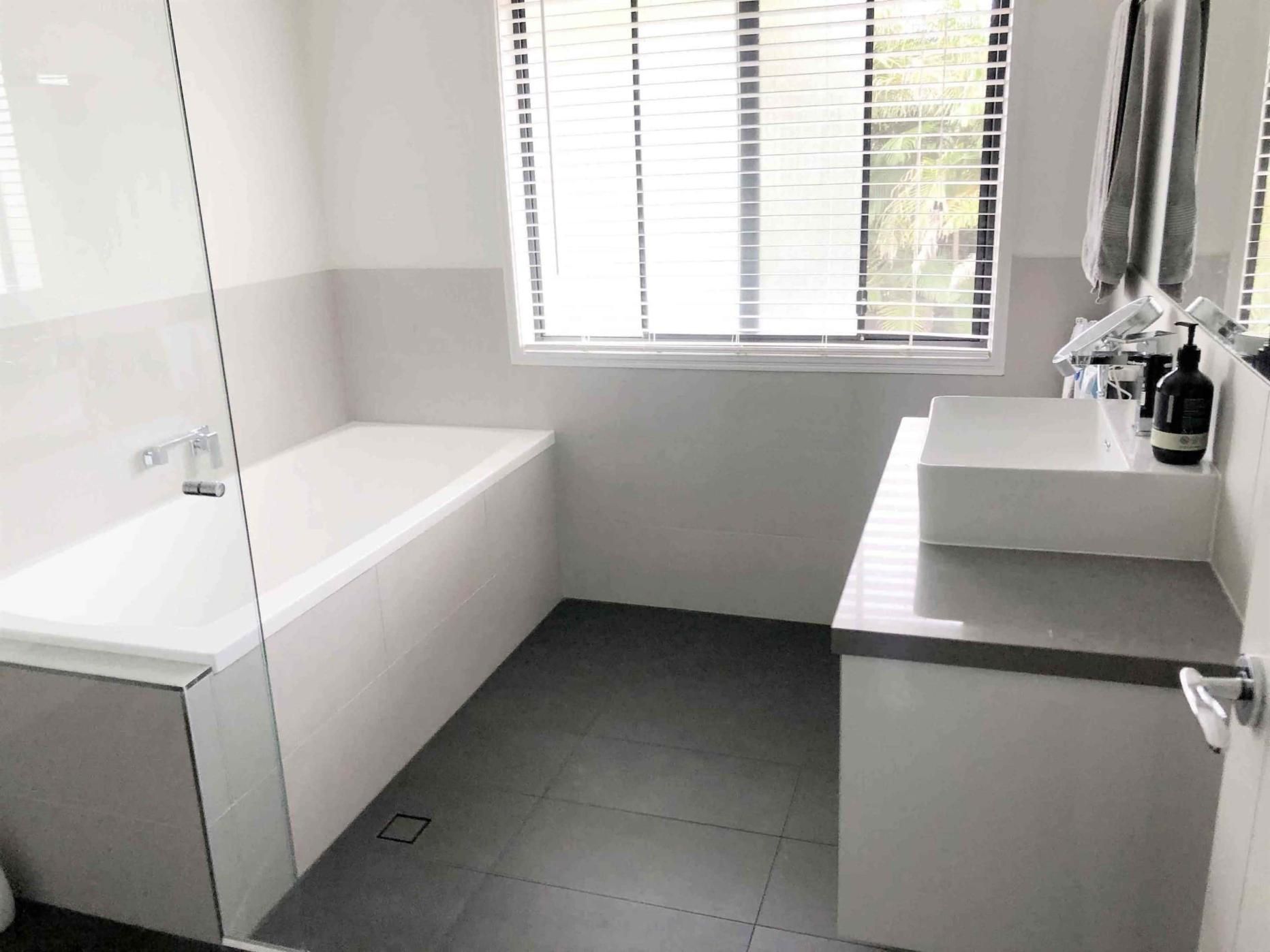 Bathroom With a Bathtub — Nyblad Construction in Caloundra West, QLD