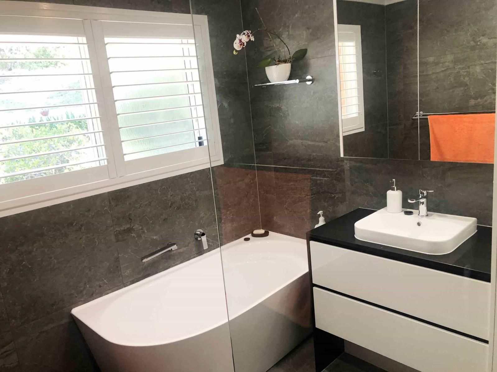 Bathroom With a Bathtub — Nyblad Construction in Caloundra West, QLD