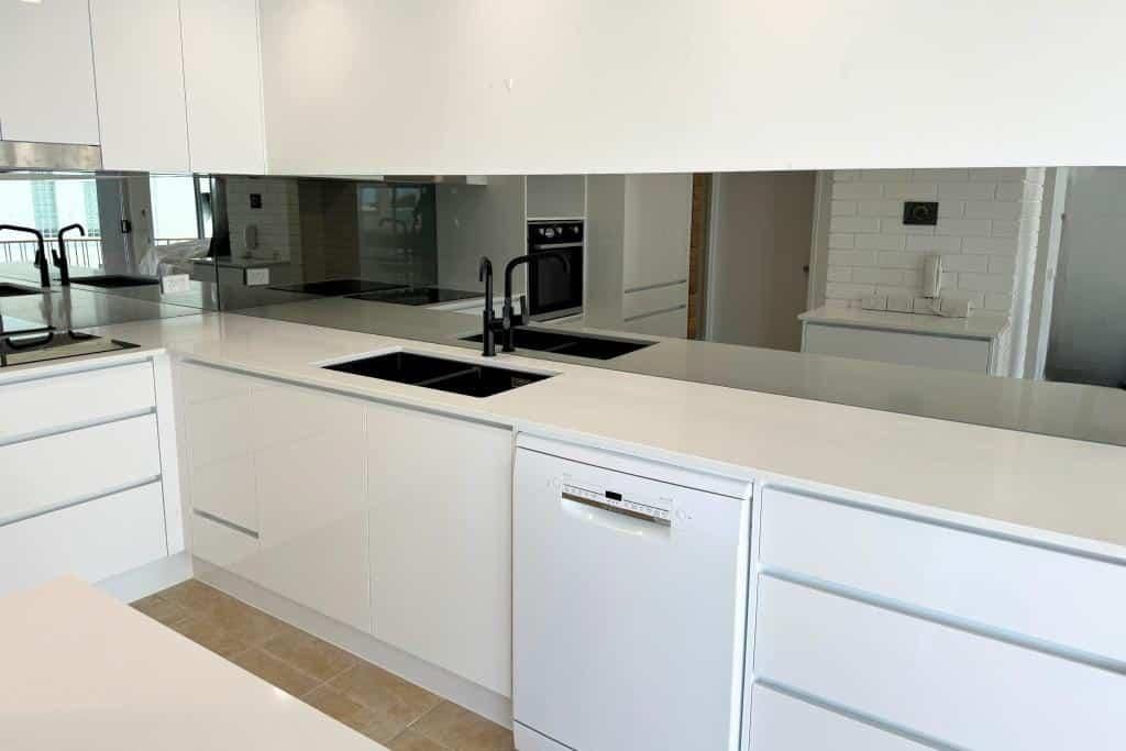 Kitchen With White Cabinets — Nyblad Construction in Caloundra West, QLD