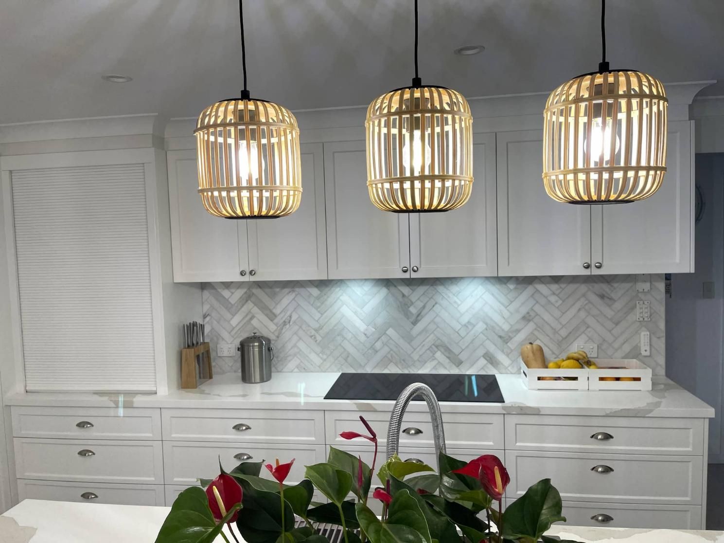 Kitchen With White Cabinets — Nyblad Construction in Caloundra West, QLD