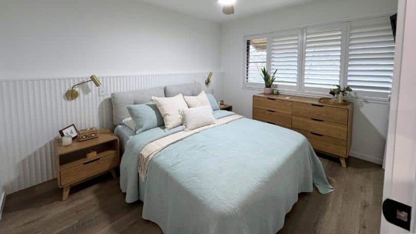 Bedroom With a Bed — Nyblad Construction in Caloundra West, QLD